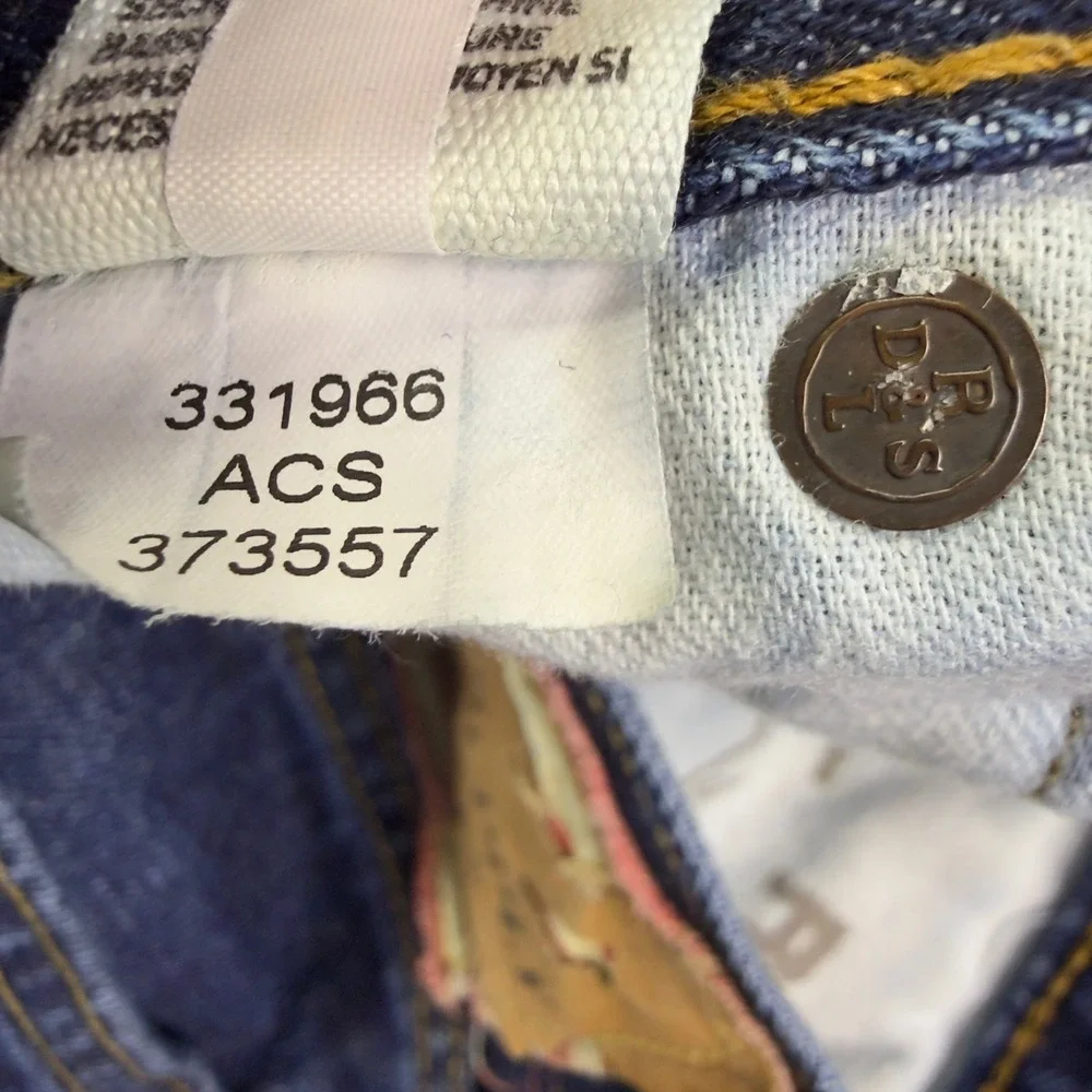 Denim & Supply Ralph Lauren Straight Leg Jeans 36/32 Blue Mens Cotton Denim